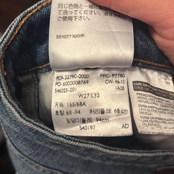 Levi’s High Rise Flare Wide Leg Jeans Retro Style size 27 - Picture 14 of 14